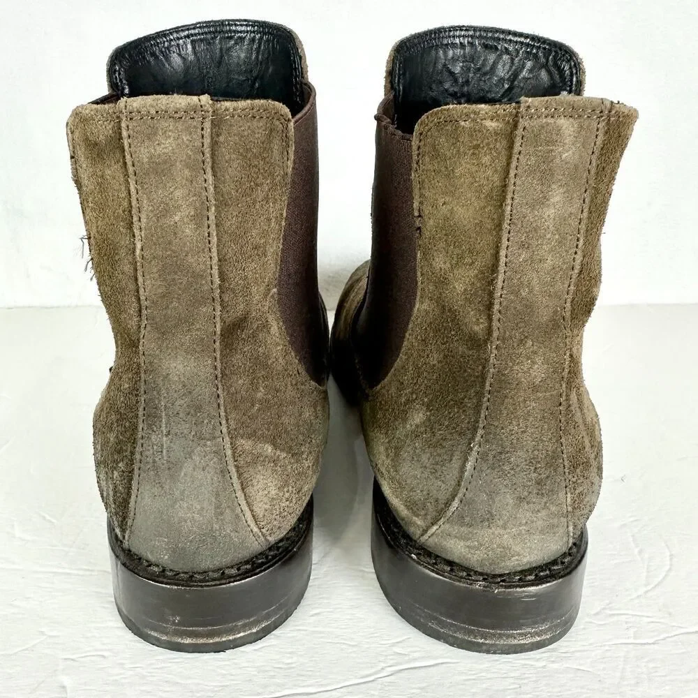 Thursday Boot Company Mens Cavalier Chelsea Boot Size 11.5 Suede Leather Brown